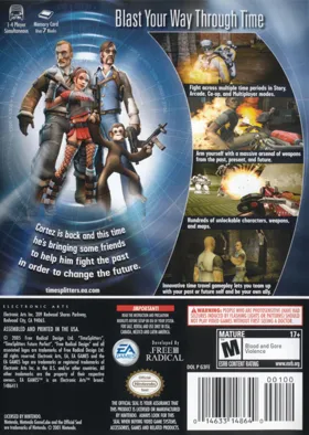 TimeSplitters - Future Perfect box cover back